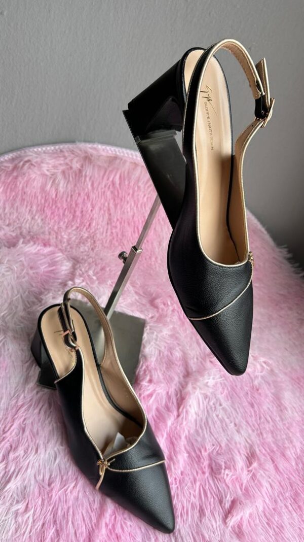 Sling back heel black size 41